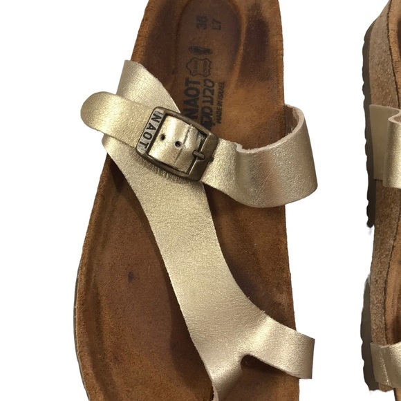 Noat Tahoe Gold Sandals size 38 L 7 - Picture 2 of 6
